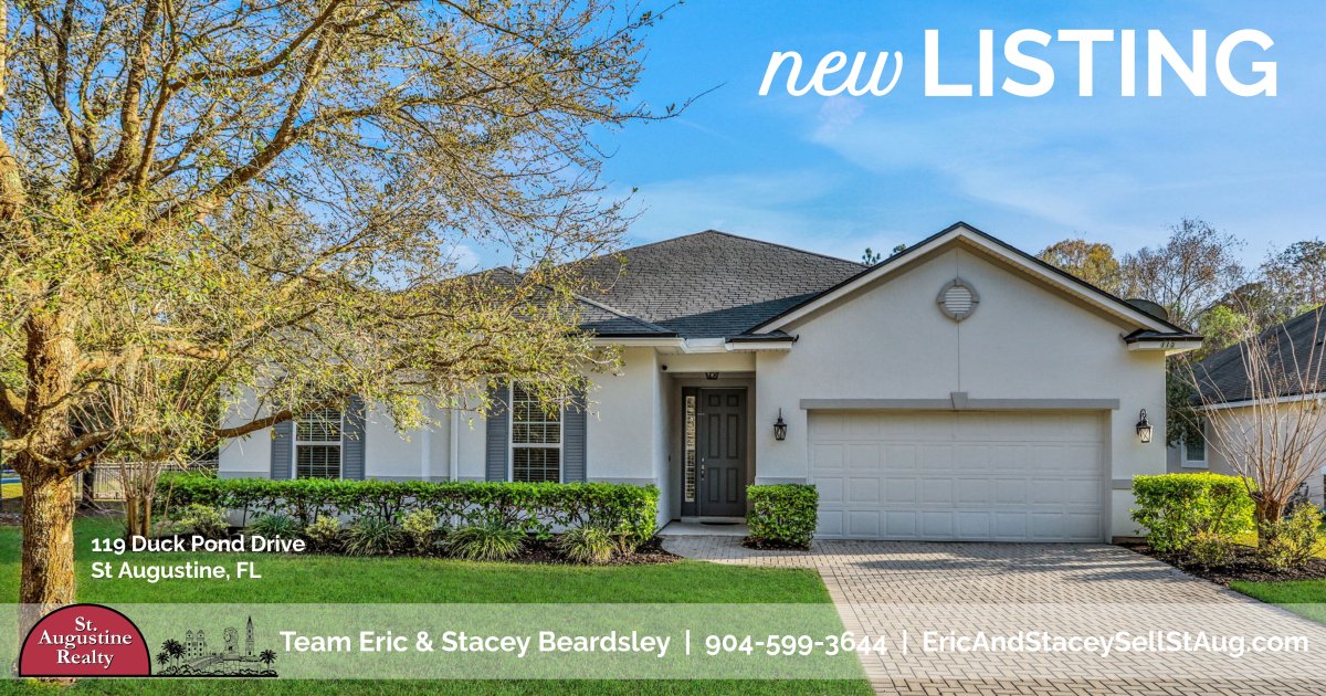 realty_eric's tweet photo. Looking for stylish &amp; serene living?  Then look no further than this beautiful 3 bed 2.5 bath home in the gated community of Woodlake in St Augustine, FL.  #realestateagent #homeforsale #floridaliving #ericandstaceyrealestate https://t.co/TvDH2Xe5qi