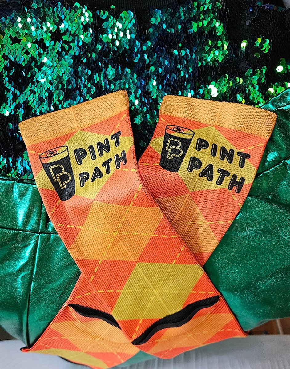 Getting our outfits ready for tomorrow for Snake Saturday! While you can't wear your Pint Path socks for this year's Snake Saturday, you can next year! This is our Grand Prize for this year's Pint Path! We'll have 100 to give away at Check-Out during Pint Path.