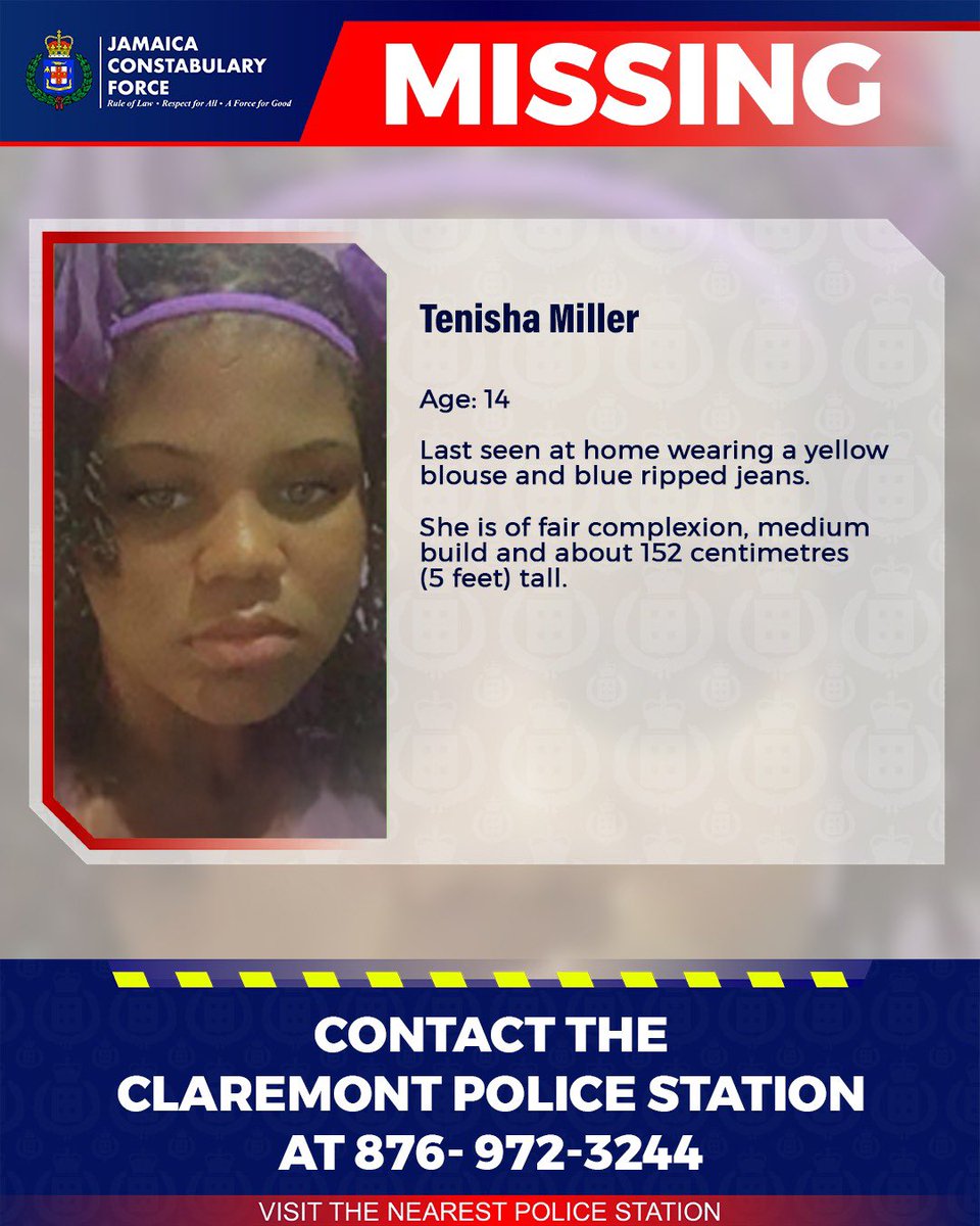 JamaicaConstab's tweet photo. Help us to locate these missing teens. If you know their whereabouts please call the numbers listed or the 119 police emergency number.

#Missing
#AnandaAlert https://t.co/rTUQm3wSd9