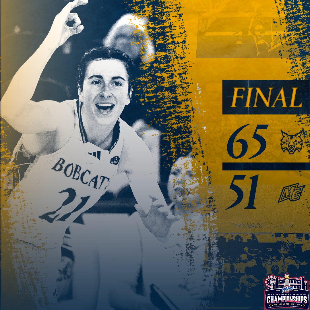 CHAMPIONSHIP BOUND!!

The Bobcats down Merrimack and will play Fairfield in the 2025 MAAC Championship!!

#BeGreatToday