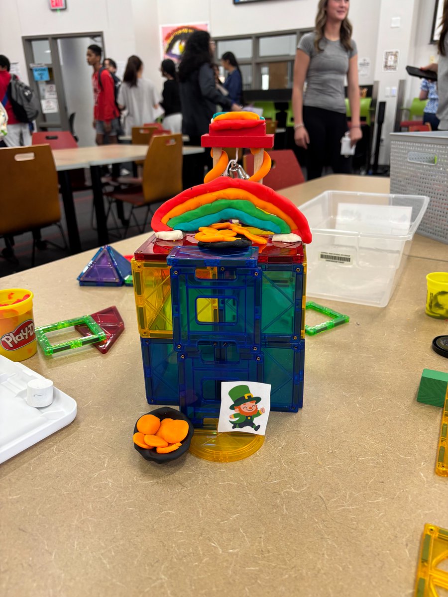 CHS9LIB's tweet image. Did you know the CHS9 Library checks out more than just books?
We also offer manipulatives for teachers!
Mrs. Deck&apos;s classes used Play-Doh, MagnaTiles, LEGO, and more to create leprechaun traps today! 
#CHS9Reads @CISDlib  @CHS_9