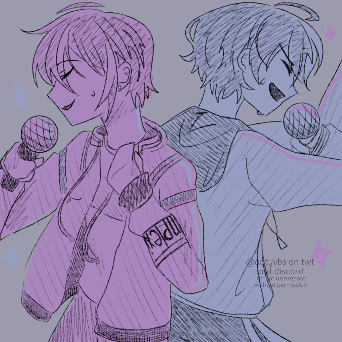SUUUUPER LAZY. and ive been busy but fantasista squad ruitoya 💜💙

to sing beside you is such a surreal experience 
day 4: performance #ruitoyaweek2025
#ruitoya #prsk_FA