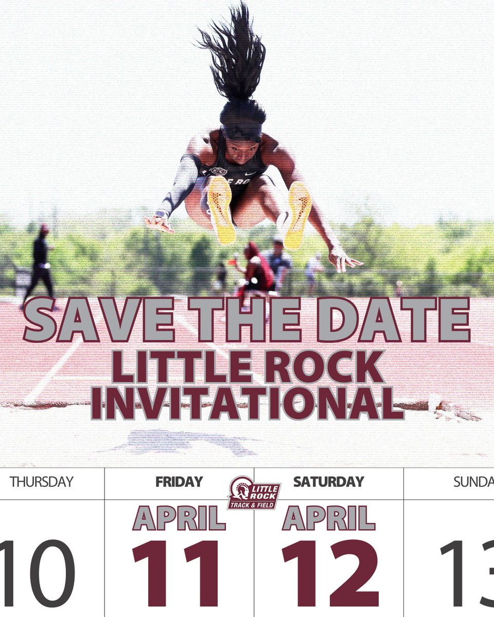 🗓️ Mark your calendars!  The 2025 Little Rock Invitational will be April 11th and 12th at the Coleman Sports Complex.  Clink on the link below for more information.  Go Trojans! bit.ly/41vvYsJ