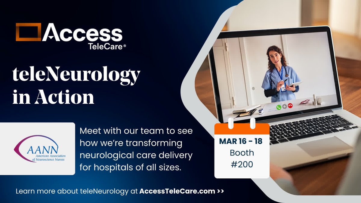 We're heading to New Orleans for AANN 2025! See how Access TeleCare is bringing teleNeurology solutions directly to the bedside — improving stroke care, triage, and beyond. Come see us at booth 200.

📖 Read more: accesstelecare.com/blog/aann-2025/