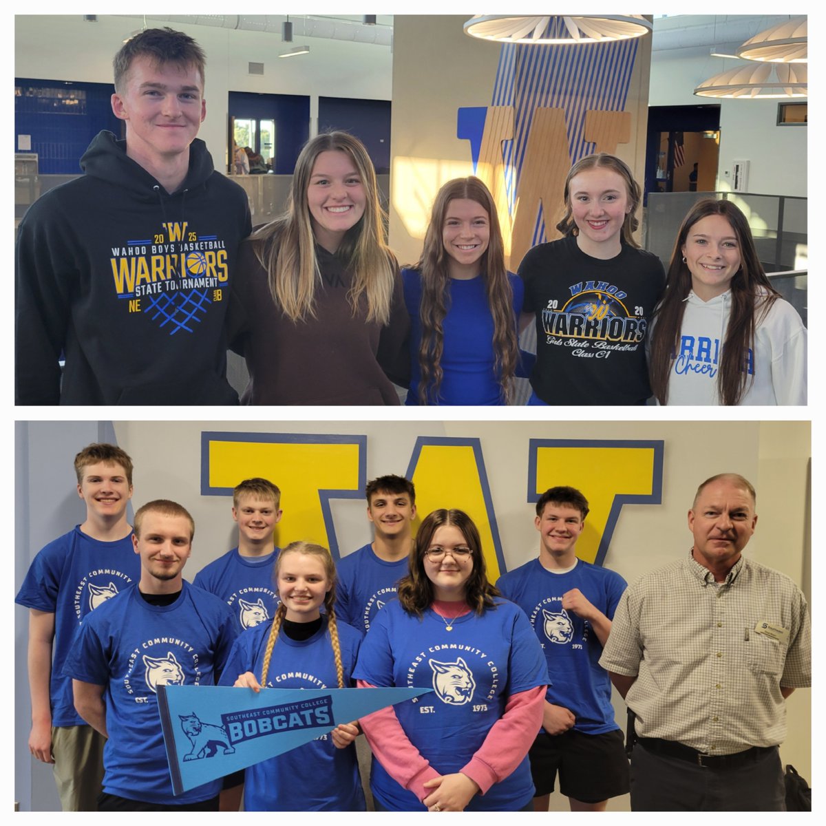 Busy week at WHS! Cody, Aubrey, Erin, Faith and Gracie were named Midland University Outstanding High School Leaders! Several seniors also announced plans to attend <a href="/SCCNeb/">SCCNeb</a> next fall! Great things happening in Warrior Nation!
#ExcellenceEverywhere
<a href="/MidlandU/">Midland University</a>