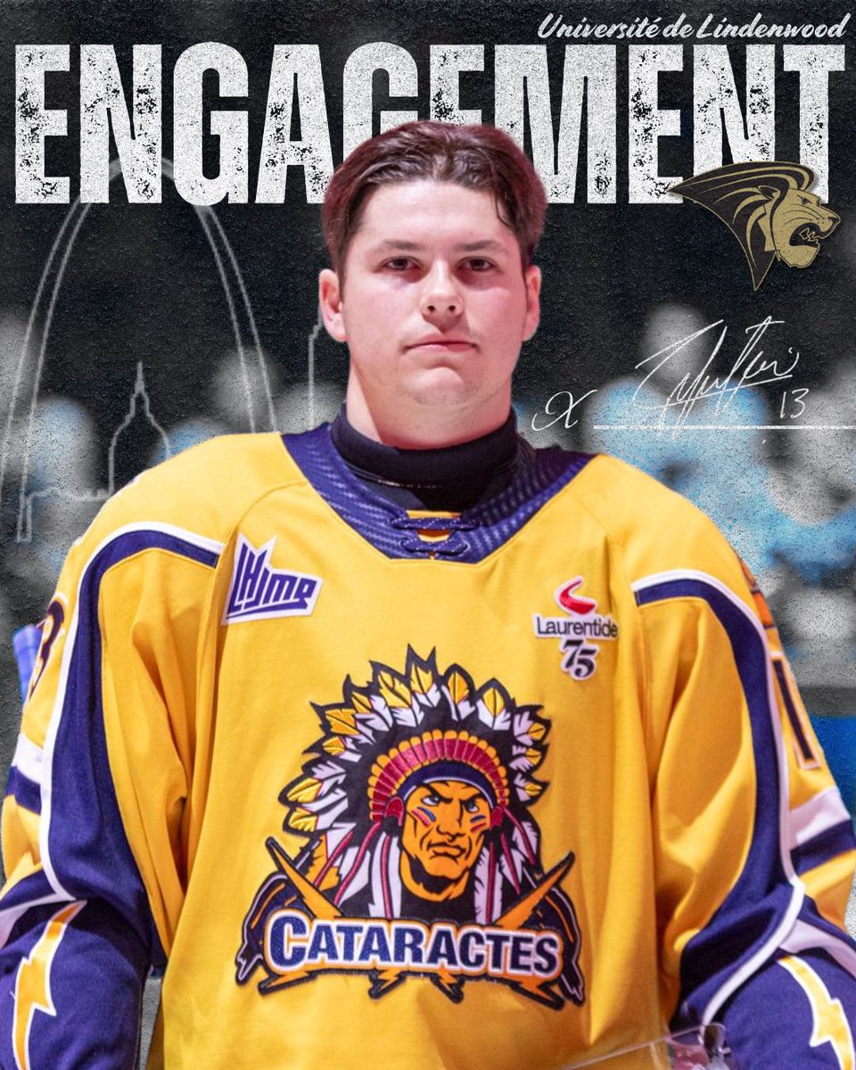 Notre attaquant, Louis-Philippe Fontaine s'engage à l'Université de Lindenwood pour la saison prochaine ! ⚡️

#JeSuisCataractes