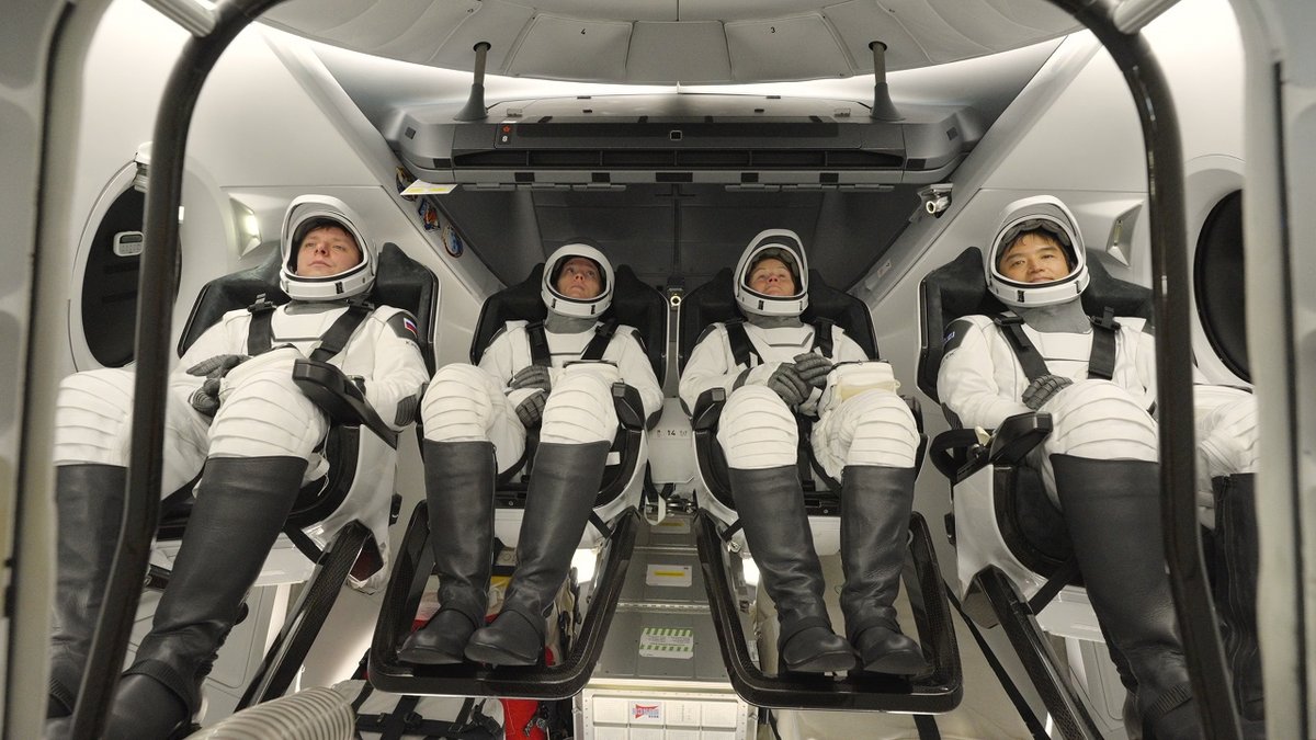 All aboard! The #Crew10 crew have now boarded and completed their communication checks inside the <a href="/SpaceX/">SpaceX</a>  Dragon spacecraft in preparation for their 7:03pm ET launch to the <a href="/Space_Station/">International Space Station</a>.

Follow along with all of the mission milestones: plus.nasa.gov