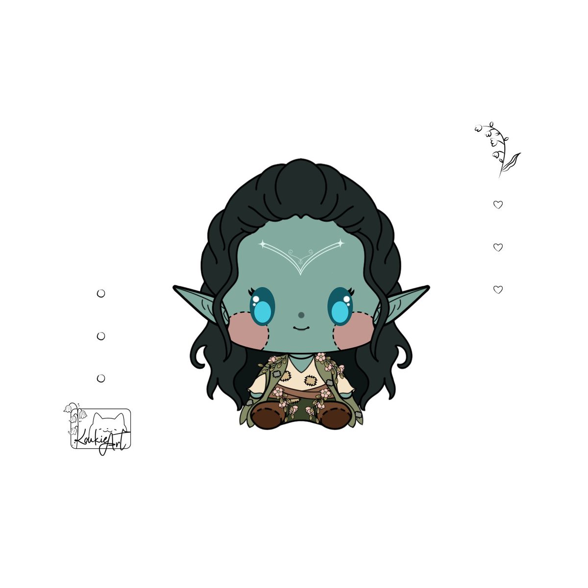 Been really into Doll-ifying everything lately. #cute #doll #chibiart #dnd5e #dndart #characterart #kawaii #digitalart