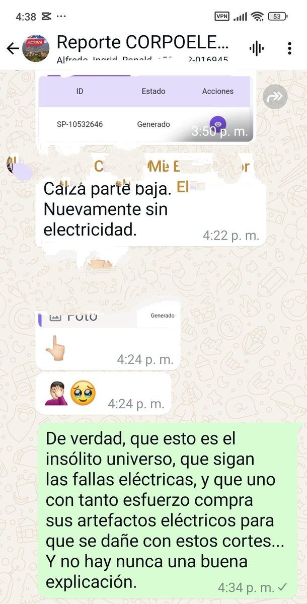 ParqueCaiza's tweet photo. #14Marzo | MIRANDA  General de división Jorge Márquez / Maikel González @CorpoelecInfo #SinLuz @parquecaiza para la hora PARTE BAJA  sin servicio eléctrico  se han registrado varios cortes hoy. 4:45pm
@mppeevzla @NicolasMaduro 
2500 FAMILIAS AFECTADAS. SOS https://t.co/4ilFsxIJFr
