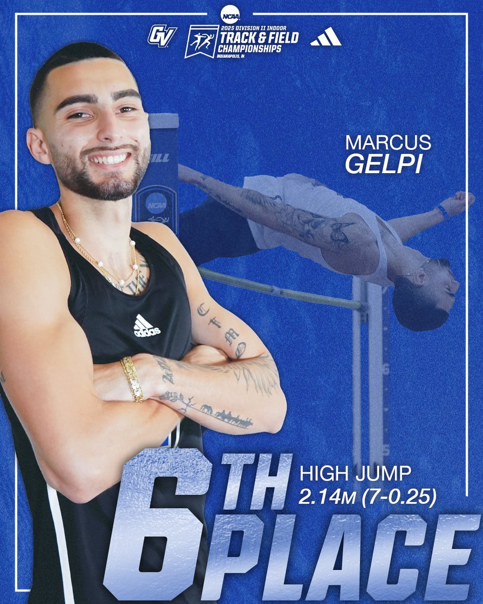 The Puerto Rican Praying Mantis places!

Marcus Gelpi grabs 6th place at his first ever NCAA DII Championships! His 2.14m (7-0.25) high jump sealed the deal🤝

#AnchorUp