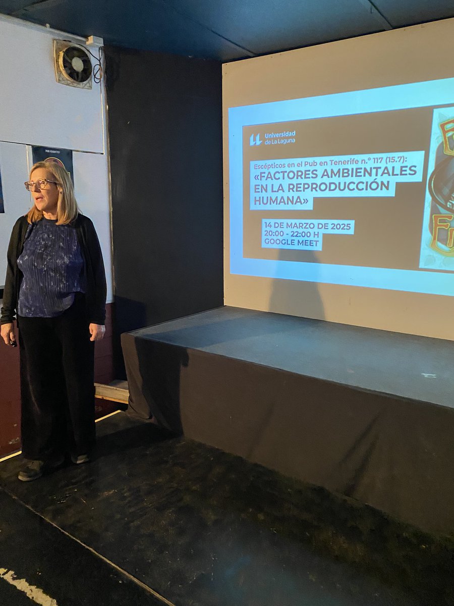 Escépticos en el Pub en Tenerife n.º 117 (15.7): «Factores ambientales en la reproducción humana». Presenta: Rubí Nieves Rodríguez Díaz.