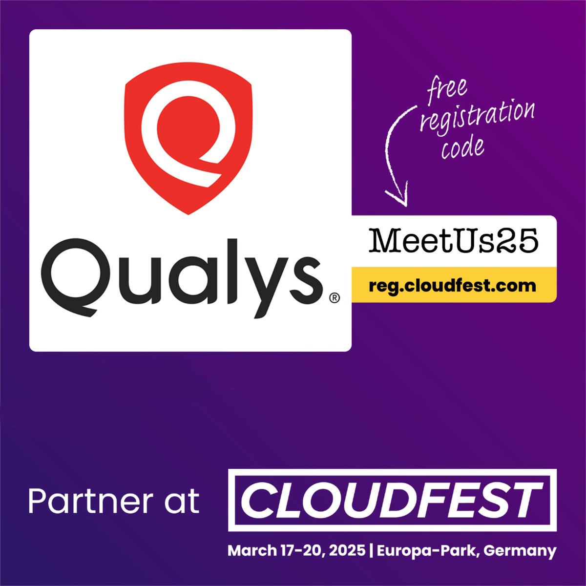 qualys's tweet photo. Join us at #CloudFest 2025 and learn how to propel your business forward the right way, focusing on #cloudsecurity and best practices to protect your data in a rapidly evolving digital landscape. Meet us at Europa-Park from March 17-20th!
https://t.co/zNC7SMQ59M
#TotalCloud https://t.co/hvrEqAg1St