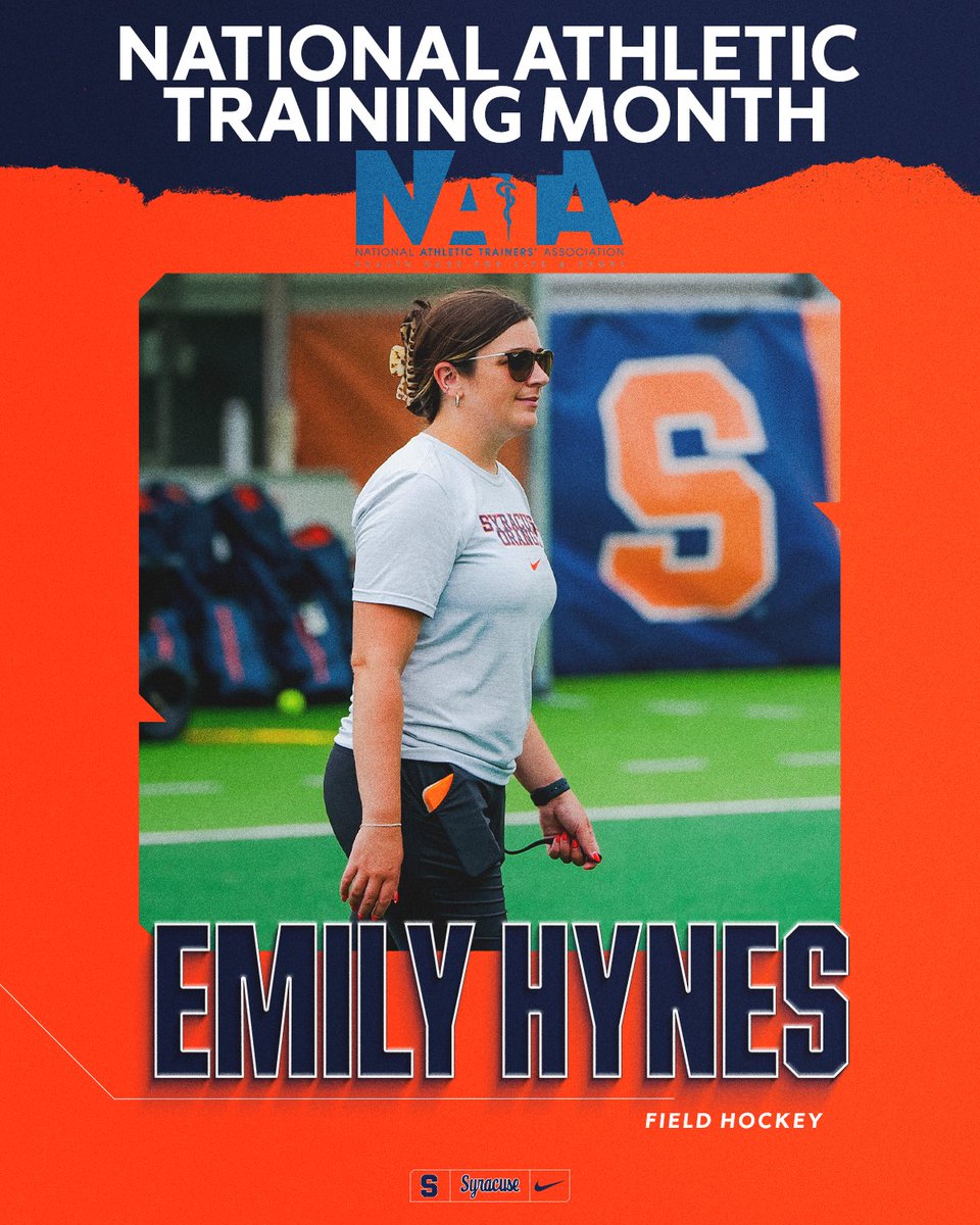 CuseFH's tweet image. Shout out to our athletic trainer Emily for NATA's National Athletic Training Month this March!
#lygc x #DrivenToOrange