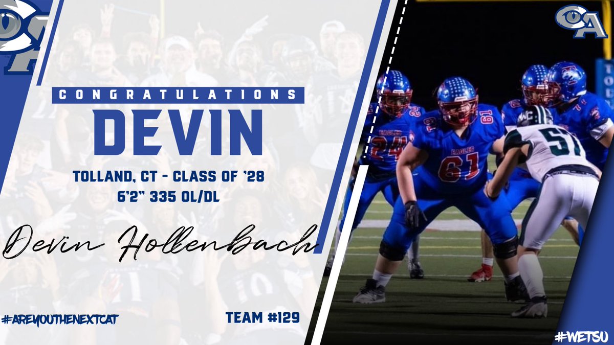 Devin Hollenbach (@devinhollenbach) on Twitter photo I am proud and honored to announce that I will be continuing my career at Cheshire Academy. Thank you everyone who has helped get me here. <a href="/CAcatsFB1794/">Cheshire Academy Football</a>, <a href="/Coach_Mella/">Bill Mella</a> <a href="/ca/">CΛ</a>cats_football, @ca.coach.mella,<a href="/BigManAcademy1/">BigManAcademy</a> I am proud and honored to announce that I will be continuing my career at Cheshire Academy. Thank you everyone who has helped get me here. <a href="/CAcatsFB1794/">Cheshire Academy Football</a>, <a href="/Coach_Mella/">Bill Mella</a> <a href="/ca/">CΛ</a>cats_football, @ca.coach.mella,<a href="/BigManAcademy1/">BigManAcademy</a>