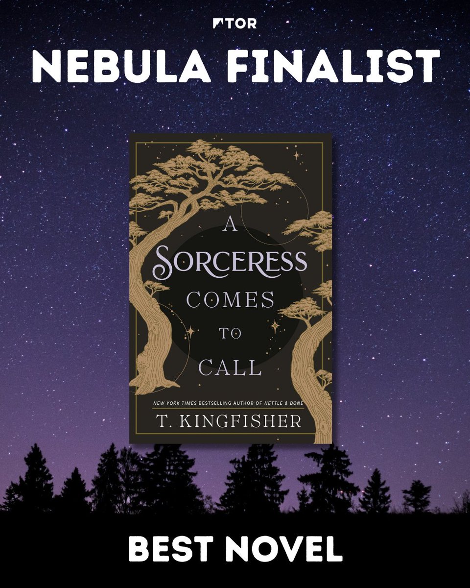 BIG NEWS –– #ASorceressComestoCall by <a href="/UrsulaV/">Kingfisher & Wombat</a> is a Nebula Award Finalist for Best Novel! 🎉

Congratulations, T. Kingfisher!! 🖤