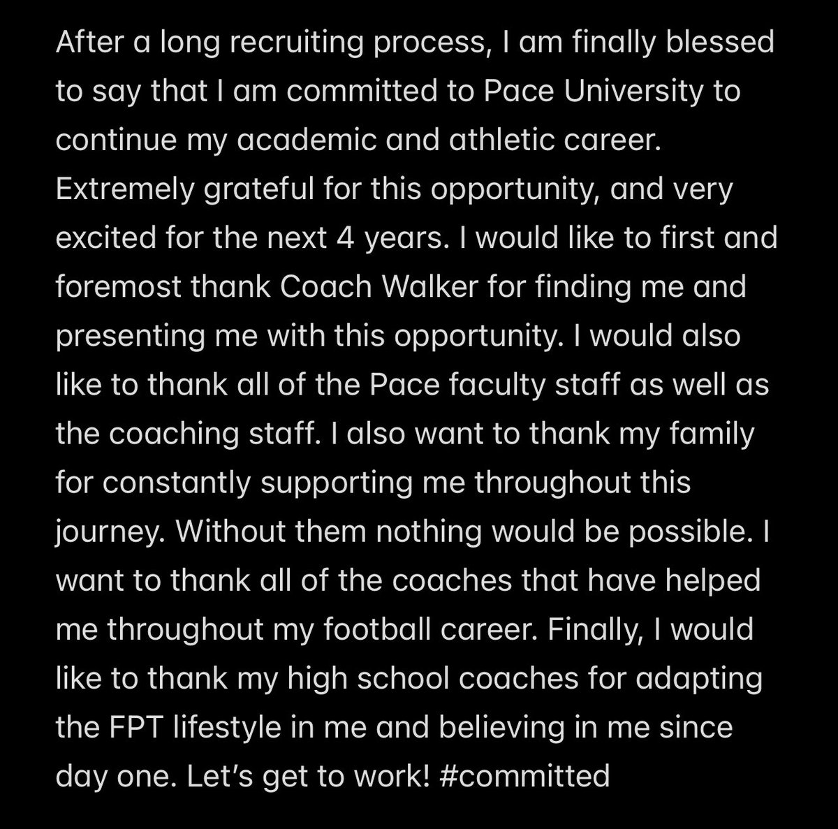 Committed! <a href="/mhsmustangsfb/">mustangsfootball</a> <a href="/CoachChadWalker/">Chad Walker</a> <a href="/PaceUFootball/">PaceUFootball</a> <a href="/reid_stapp/">Reid Stapp</a> #committed