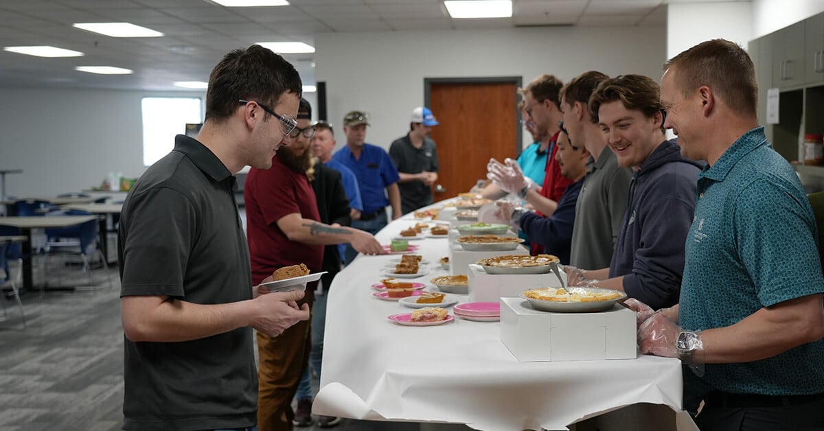 DelkorSystems's tweet photo. Happy #PiDay! Or should we say, Pie Day 🥧?

We celebrated one of our favorite days of the year with some delicious pies and great conversation. https://t.co/xaJYQrq2B1