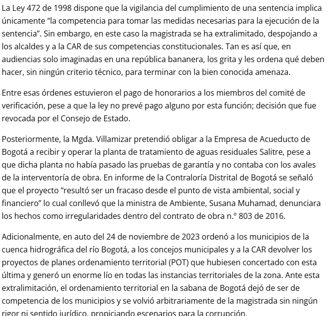 MMMaldonadoC's tweet photo. Copio la columna completa de Luis Felipe Henao, exministro de vivienda,  sobre la magistrada Nelly Villamizar, a la que ella hizo referencia esta mañana en la audiencia sobre los Lineamientos para la Sabana de Bogotá. Columna disponible al público en https://t.co/1REpUnZV9m https://t.co/6yTSuorlKm