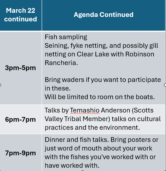 There's still time to sign up for the native fishes retreat! The schedule of talks will be incredible and there will be a salsa contest. Bring your best salsa and fish attitude and lets chat Hitch! #afs #fisheries #fisheriesmangement #calnevaAFS