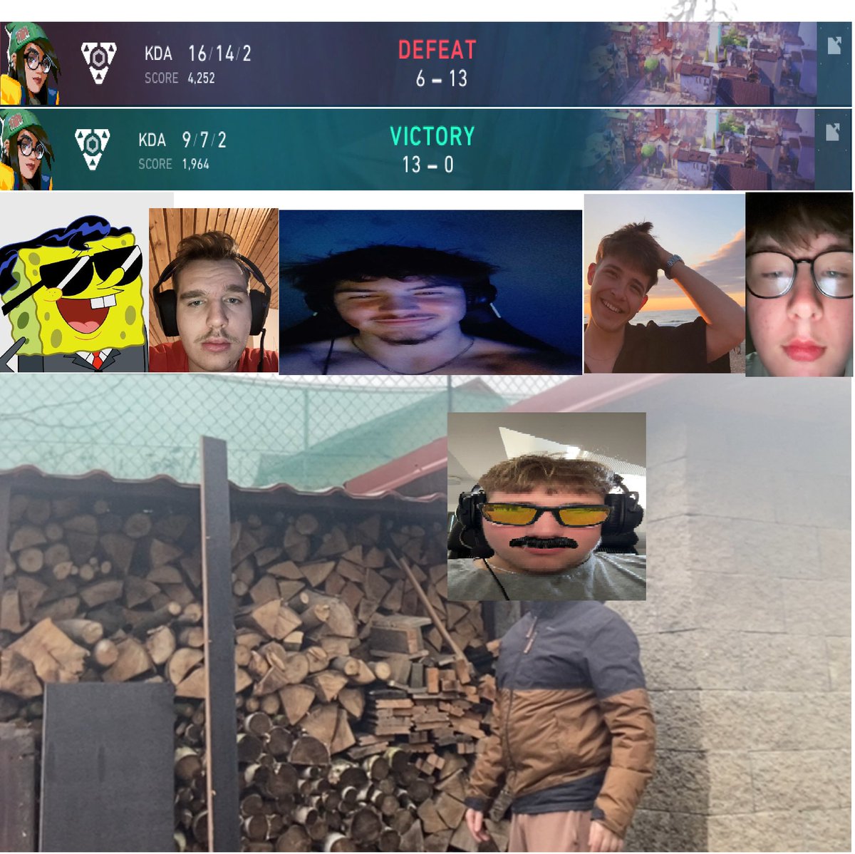 LanCraft qual 1# dekuji svemu fantastickemu tymu za tuto kvalifikaci bohuzel dneska jsem nemeli to potrebne stesticko aby jsme to dotahli do vitezneho konce, přiště budeme lepší👨‍👨‍👧‍👧🙏🧠♥️

<a href="/robinnval/">robinn</a> <a href="/papudzi/">Papita 🐍</a> <a href="/FanteZ__Val/">FanteZ</a> <a href="/najmon_adam/">Adam“Ajdam“ Najmon</a> <a href="/playboicarti/">.</a>