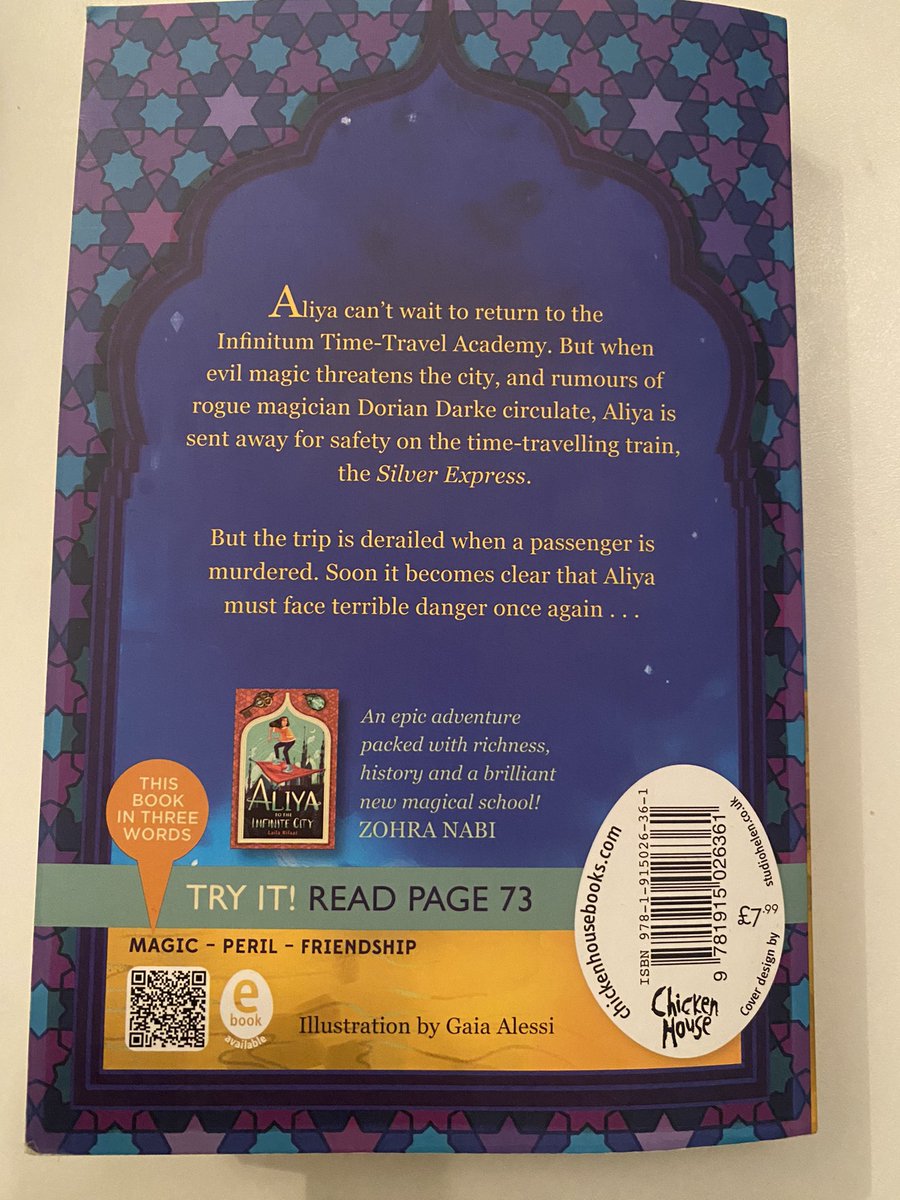 Loved my second adventure with Aliya <a href="/lailarifaat/">Laila Rifaat (Updates Only. Instagram/Threads)</a> Great for fans of Onyeka <a href="/TolaOkogwu/">Tọlá Okogwu - UPDATES ONLY</a> and Amari <a href="/bb_alston/">B.B. Alston</a> Loved how humans and magical alike developed- apart from HIM of course. He is a bad’un! Glad to see the carpet again!