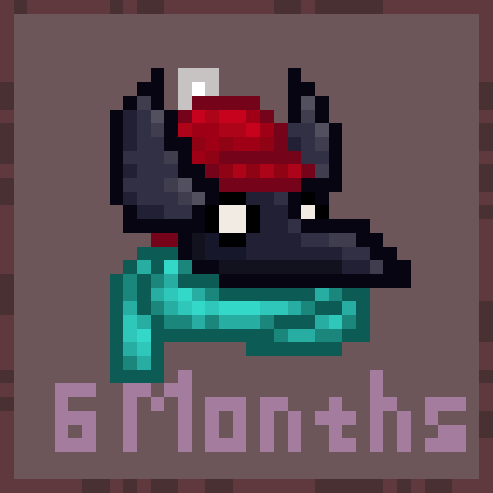 pirunka_dragon's tweet photo. There is temporary stub for sub icon's which vary depending on the duration of such. Based on my chat mascot head. I'll change icon's on anothers in near future 

Part 1
 
#PirunkaTSD #pixelartist #Art #Vtuber #RuVtuber https://t.co/LUn4sc7FbR
