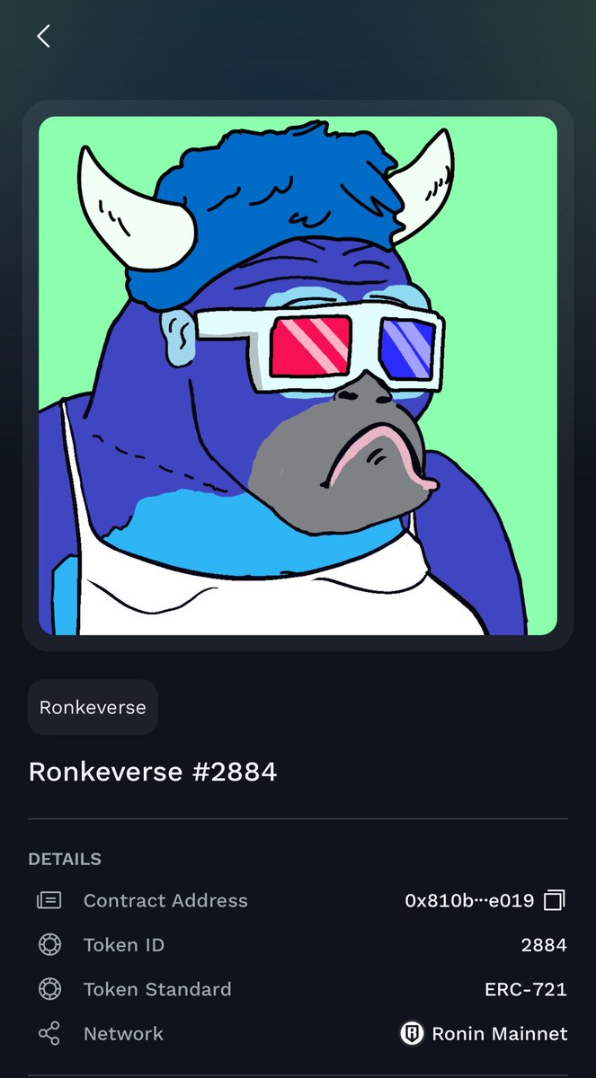 Just bought my first <a href="/RonkeOnRon/">Ronin Monke</a> NFT 

they’re seriously so ugly LMFAO

but had to do it for the culture