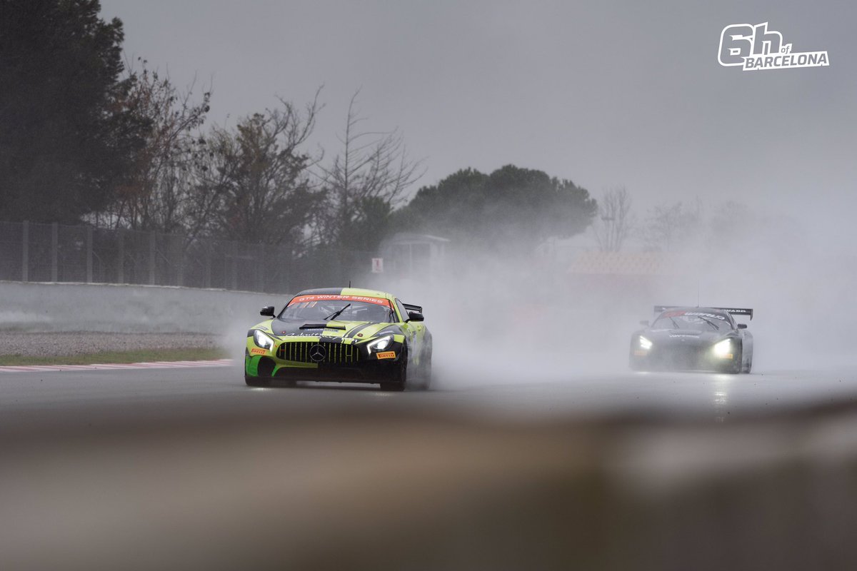 Day One of the GT Winter Series 6 Hours of Barcelona at Circuit de Barcelona-Catalina.  The weather was not helpful, but my SchnitzelAlm Racing <a href="/amgmotorsport/">Mercedes-AMG Motorsport</a> GT4 ran flawlessly and my <a href="/Pirelli/">Pirelli</a> tires kept me on the asphalt all day.
