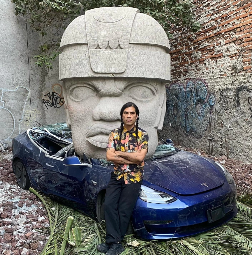 mx69811's tweet image. 🔥👇
Un #Tesla aplastado por una cabeza #Olmeca...
Una obra de @chavismarmol