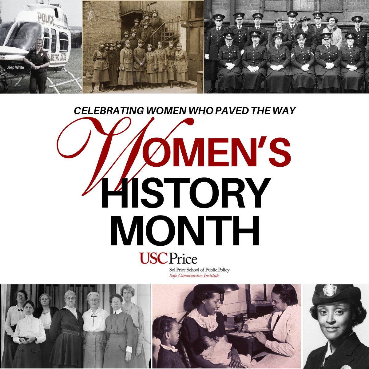 Honoring Women Who Lead &amp; Inspire! 💪🚨

This Women’s History Month, join us for an empowering discussion with trailblazing women in public safety!  The USC Safe Communities Institute (SCI) is proud to host the "Women Leading the Way" panel, where top leaders will share their
