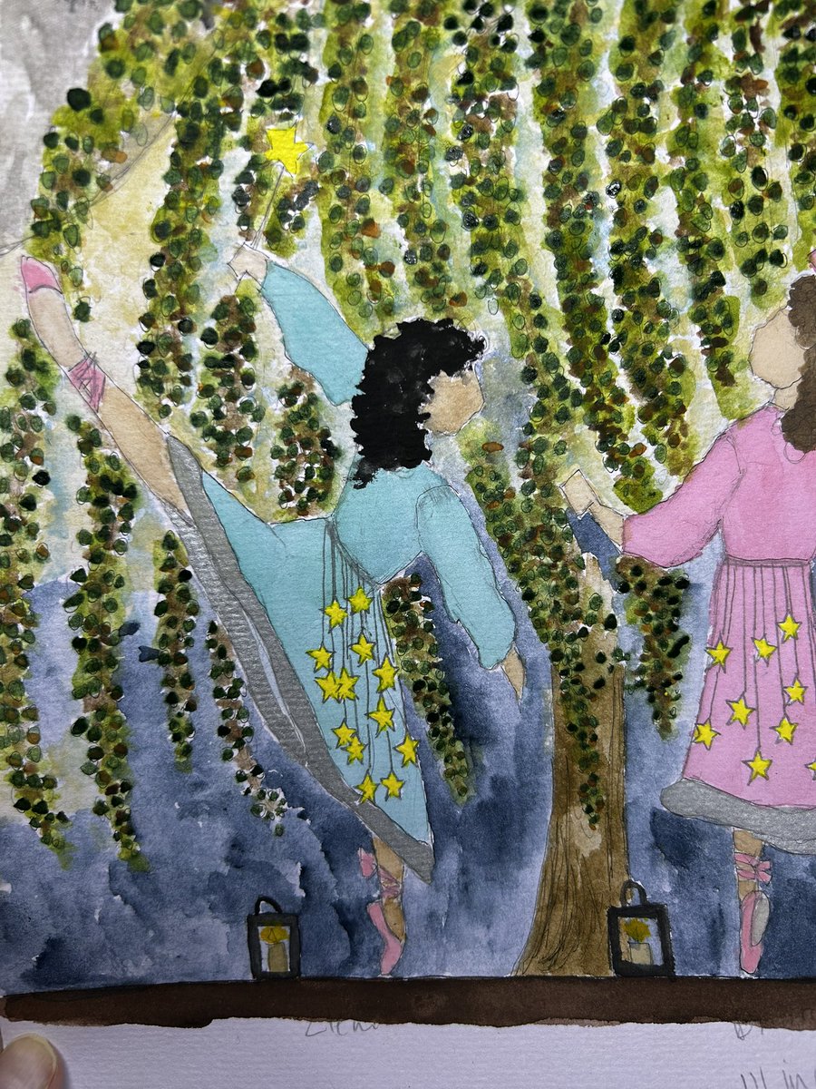 IamTabithaOrr's tweet photo. Dancing under the moonlight willow trees in the upcoming children’s book the Seven Sisters Halloween Ballet #AuthorsOfTwitter #picturebook #kidlit #writingforchildren #BookTwitter #selfpublishing #ballet #artistsoftwitter #scbwiillustrators #scbwi #scbwinewmexico #moonlight https://t.co/FzO6qzpLLV