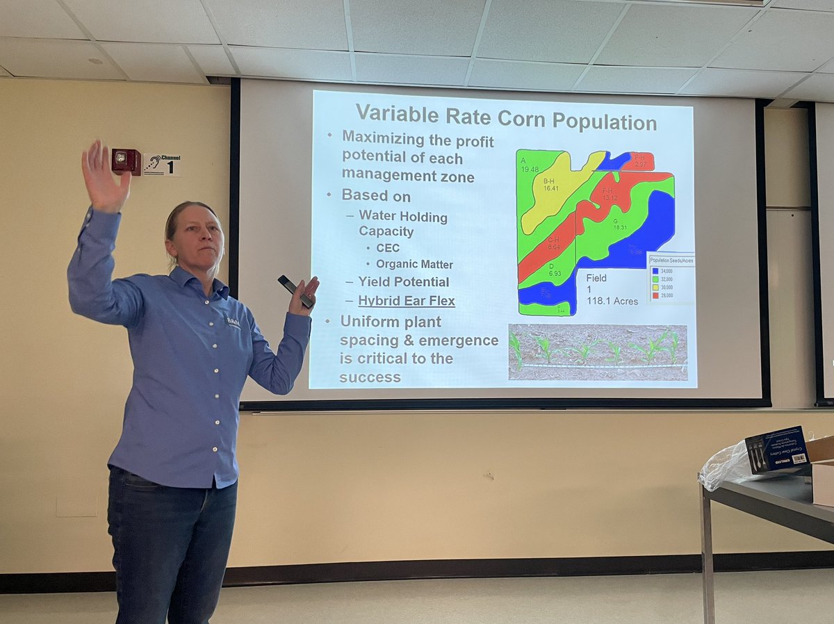 Missy had the pleasure of attending the Michigan State Agronomy Club meeting this week. 

A good walk down memory lane as Missy served as Agronomy Club president while attending MSU 💚 #MSU #Agronomy