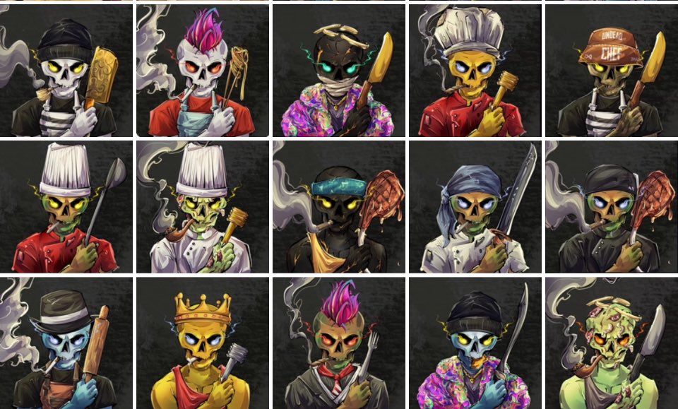 UndeadChefNFT's tweet photo. It’s Friday Feeling in the Kitchen
The PFP Tournament is half way & we’re giving away a Chef to one lucky Voter
To enter:
• Like & RT this post
• Tag 2
• Comment with:
“I voted for my favorite @undeadchef in the #ChefMadness tournament”
Winner announced after tourney ends https://t.co/mn7ay1yOcq