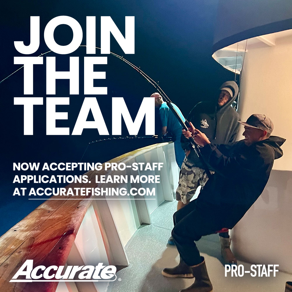 Calling all anglers! 🌊 Ready to join the #AccurateFishing team? Show off your skills and reel in the opportunity to be a pro-staff angler. Apply now at accuratefishing.com/pages/accurate…