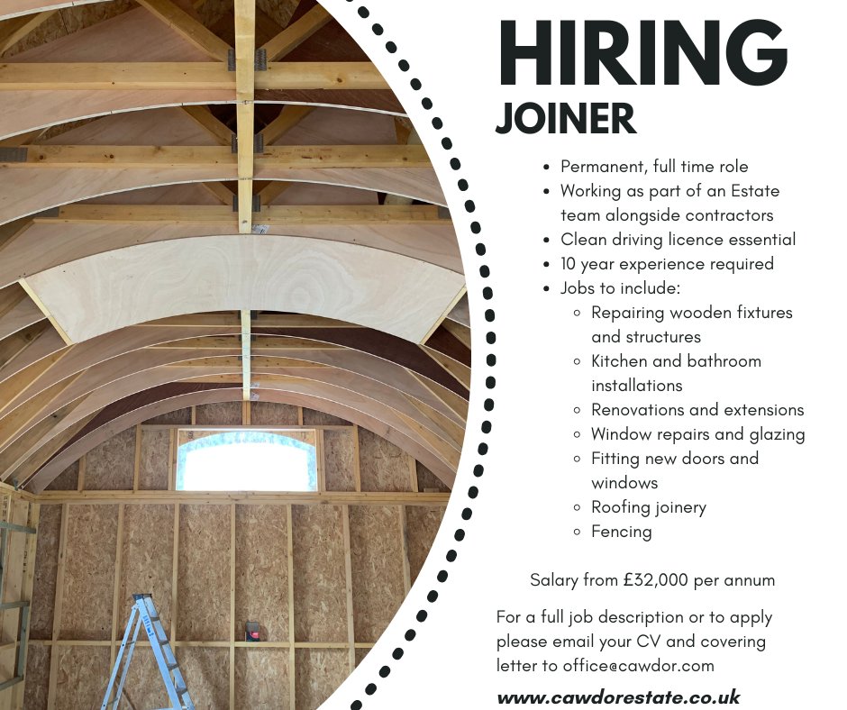 We are looking to expand our team!  

#jobseekers #joinerposition #jobvacancy