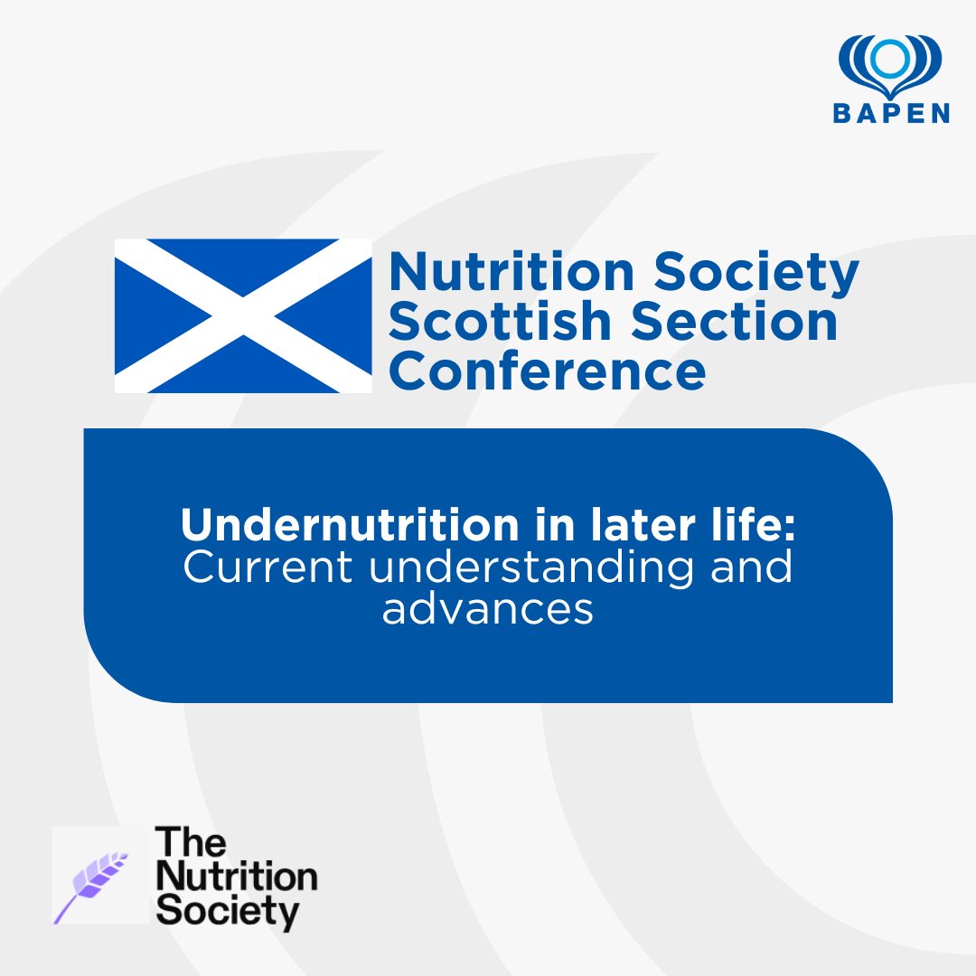 BAPEN UK (@bapenuk) on Twitter photo We hope everyone attending the <a href="/NutritionSoc/">Nutrition Society</a>’s Scottish Section Conference tomorrow has a fantastic time!
With advancements made in recent years, we’re sure this will be a great opportunity to learn from fellow nutrition experts and network with teams from across Scotland. We hope everyone attending the <a href="/NutritionSoc/">Nutrition Society</a>’s Scottish Section Conference tomorrow has a fantastic time!
With advancements made in recent years, we’re sure this will be a great opportunity to learn from fellow nutrition experts and network with teams from across Scotland.