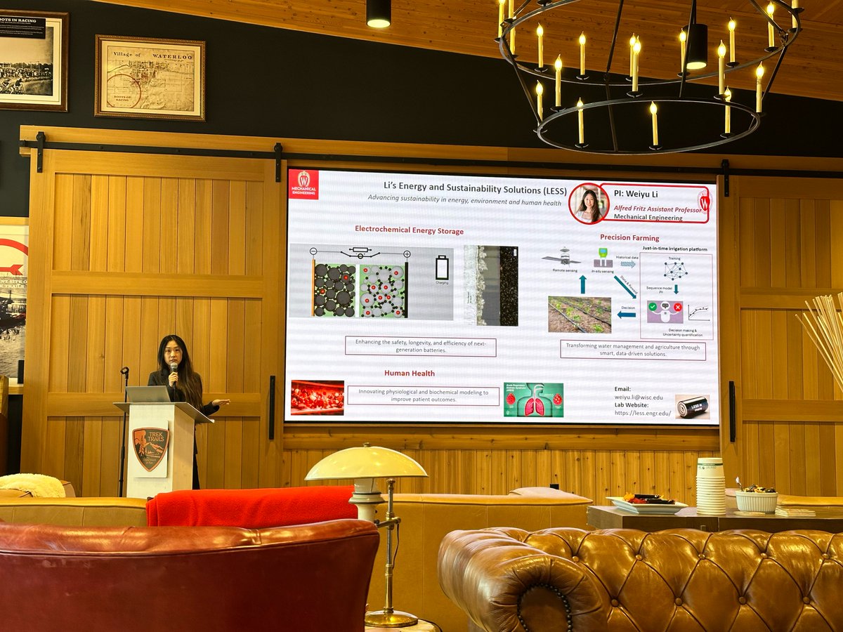 DSI Affiliate Weiyu Li spoke at the Business Sustainability Leadership Forum meeting today. Led by <a href="/NelsonInstitute/">UW-Madison Nelson Institute</a> and <a href="/UW_OBE/">UW-Madison OBE</a>, the BSLF brings together <a href="/UWMadison/">UW–Madison</a> researchers, industry, and state government to gain insights on sustainability challenges. obe.wisc.edu/bslf/