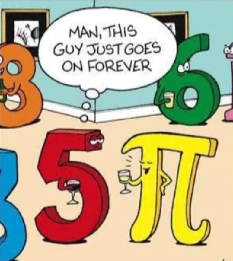 Leah4Sci's tweet image. 📚 If your studies feel like π…
Going on and on and on… 😵💫
Take a break for some—you guessed it—pie. 🥧
Happy International Pi Day! 🎉 #3.14159andChill 
#sciencehumor #mathjokes #studentlife #studyingneverends #studyhardplayharder #piday