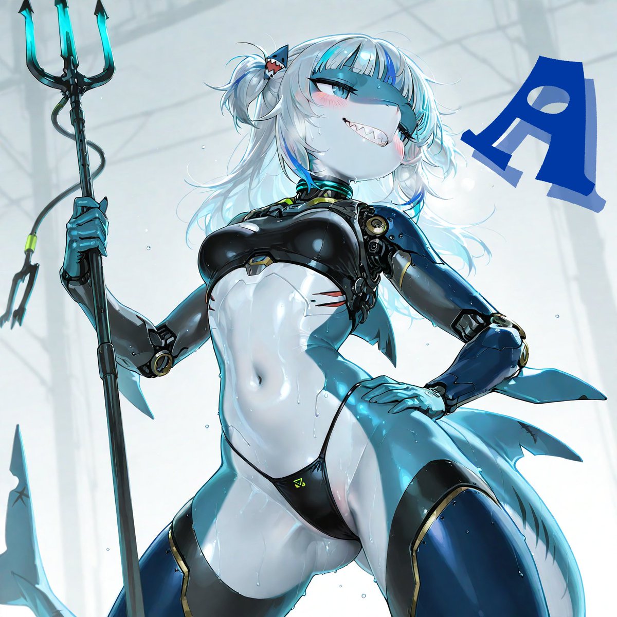 hanakodream123's tweet photo. ■メカシャーク：ぐら 
 Mecha Shark: Gawr Gura
everyone love
#AIイラスト︎ #AIart #gawrgura https://t.co/8Am7r57QIH
