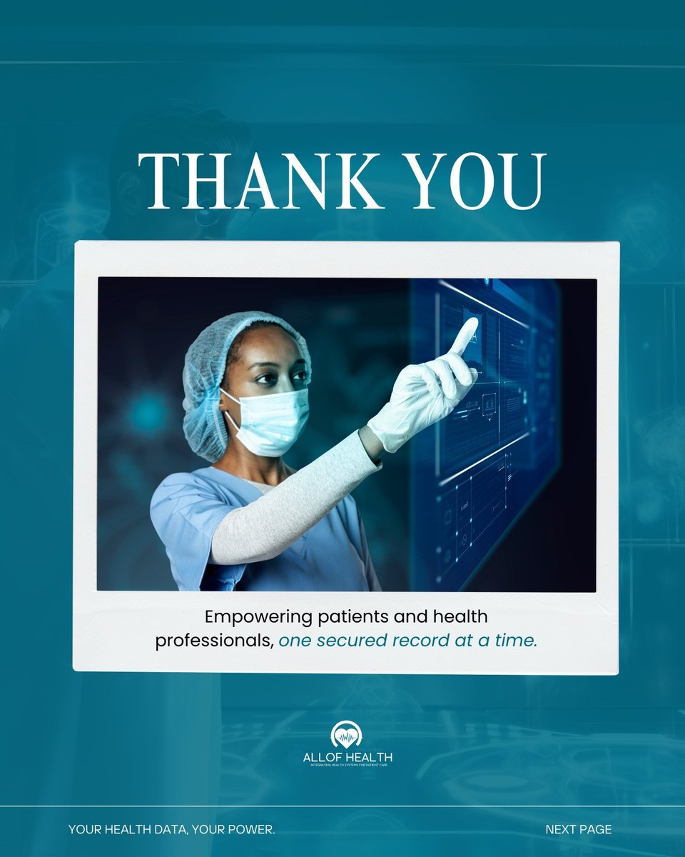 allof_health's tweet photo. Tired of repetitive tests and rising costs? 
With Allof Health, your health data follows you, empowering better decisions and reducing healthcare expenses.

#allofhealth
#datasecurity
#patientempowerment https://t.co/m0E2EO8Jle