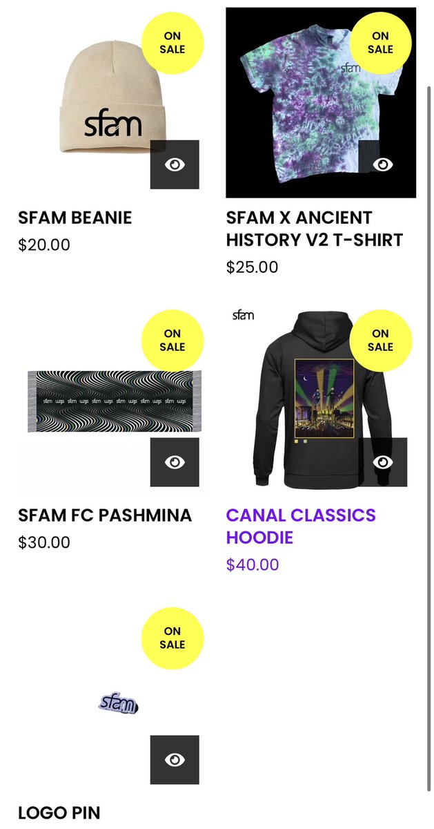 sfam_official's tweet image. OUR ENTIRE MERCH STORE IS ON SALE NOW‼️

snag the remaining items so we can bring y'all some brand new items🫡