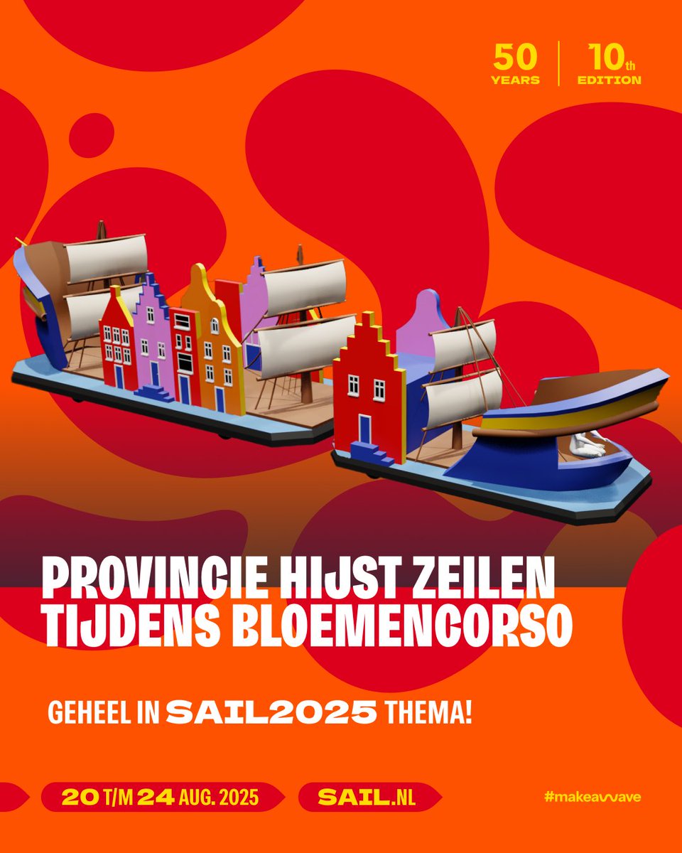 SAIL 2025 (@sailamsterdam) on Twitter photo Met een unieke #SAIL2025-praalwagen ‘vaart’ <a href="/ProvincieNH/">Noord-Holland</a> mee in het Bloemencorso Bollenstreek! 🌷 Als partner van beide vrij toegankelijke evenementen viert de provincie nautische historie én bloemenpracht met bezoekers van over de hele wereld👉sail.nl/nieuws/provinc… #MakeAWave Met een unieke #SAIL2025-praalwagen ‘vaart’ <a href="/ProvincieNH/">Noord-Holland</a> mee in het Bloemencorso Bollenstreek! 🌷 Als partner van beide vrij toegankelijke evenementen viert de provincie nautische historie én bloemenpracht met bezoekers van over de hele wereld👉sail.nl/nieuws/provinc… #MakeAWave