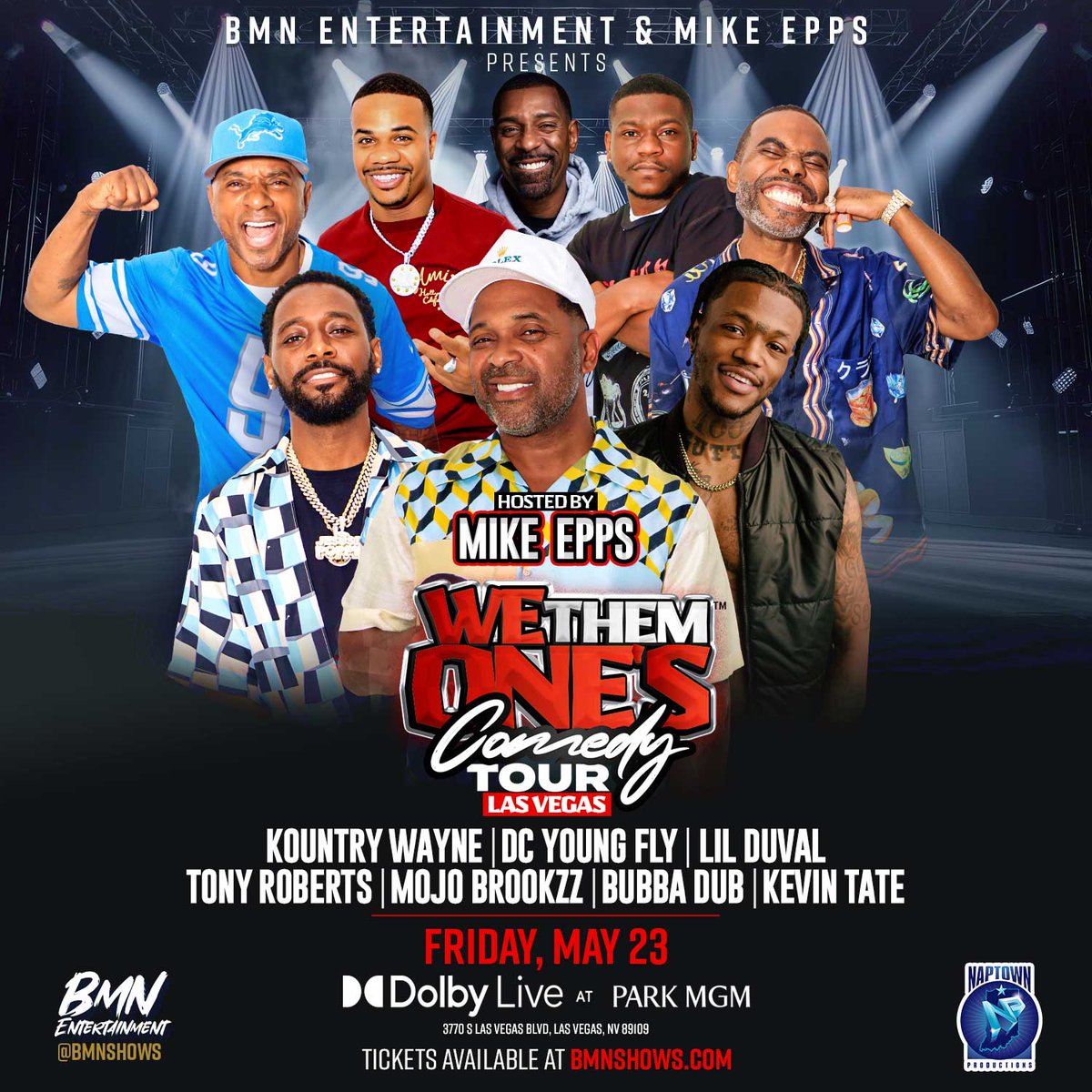 Are you ready to laugh until it hurts? We Them One's Comedy Tour hosted by @therealmikeepps is headed to Dolby Live on Friday, May 23 💥 
Tickets on sale now 🎟️: mgm.parkmgm.com/x37p29eq