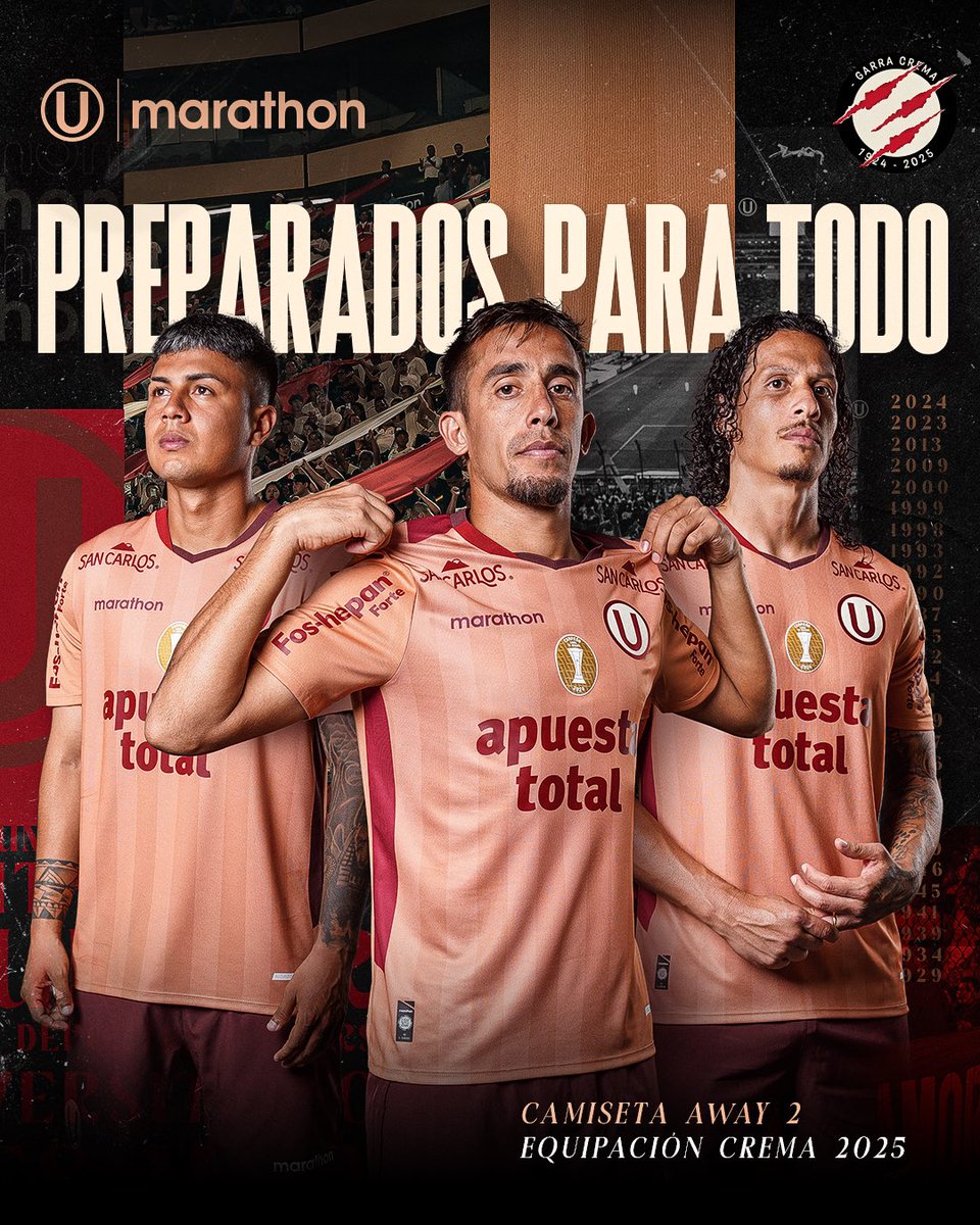 ¡𝗣𝗥𝗘𝗣𝗔𝗥𝗔𝗗𝗢𝗦 𝗣𝗔𝗥𝗔 𝗦𝗘𝗚𝗨𝗜𝗥 𝗛𝗔𝗖𝗜𝗘𝗡𝗗𝗢 𝗛𝗜𝗦𝗧𝗢𝗥𝗜𝗔! ⚽🔥

Presentamos la segunda camiseta alterna del Bicampeón del Fútbol Peruano 🏆🏆. Una pasión que no se parece a ninguna 💛.

🛒 Disponible en tiendas <a href="/MarathonPeru/">Marathon Perú</a> a nivel nacional y en