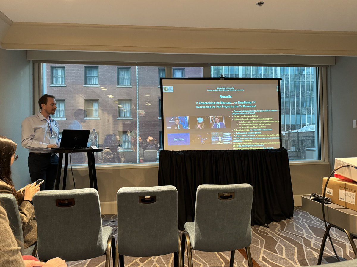Bo (Norman) Li (@normanli) on Twitter photo Really enjoyed listening to <a href="/Yann_Dcs/">Yann Descamps</a> present his study, (dis)United in diversity : France and <a href="/Paris2024/">Paris 2024</a> Opening Ceremony, at <a href="/IACSacademic/">IACS</a> conference. Nice job!!!! Really enjoyed listening to <a href="/Yann_Dcs/">Yann Descamps</a> present his study, (dis)United in diversity : France and <a href="/Paris2024/">Paris 2024</a> Opening Ceremony, at <a href="/IACSacademic/">IACS</a> conference. Nice job!!!!