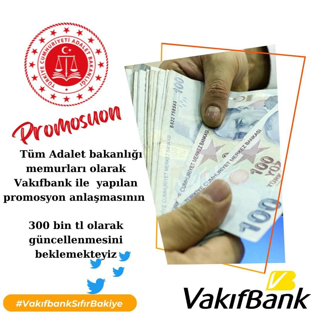 Adalet_Personel's tweet photo. Bu Akşam Saat 22.00’da Banka Promosyonu için X (Twitter) 'de Etkinlik Vardır.

Maaşlarımız yattıktan sonra diğer banka hesaplarımıza havale edelim ki Yargı Çalışanlarını gücünü anlasın @VakifBank! 

#VakıfbankSıfırBakiye

Sessiz Kalmayınız... 

@adalet_bakanlik 
@yilmaztunc https://t.co/zBkRk1TyJw