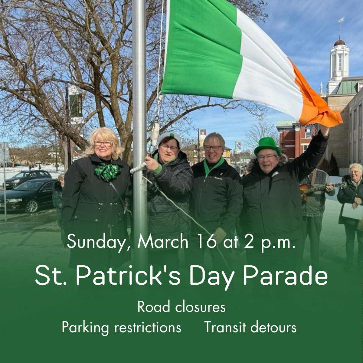 City of Peterborough (@cityptbo) on Twitter photo Are you celebrating at the St. Patrick's Day Parade this Sunday? 🍀Plan ahead: road closures, parking restrictions and <a href="/ptbo_transit/">PeterboroughTransit</a> detours will be in place to allow for staging and procession of the parade.
Full details in our news release: peterborough.ca/en/news/road-c… Are you celebrating at the St. Patrick's Day Parade this Sunday? 🍀Plan ahead: road closures, parking restrictions and <a href="/ptbo_transit/">PeterboroughTransit</a> detours will be in place to allow for staging and procession of the parade.
Full details in our news release: peterborough.ca/en/news/road-c…