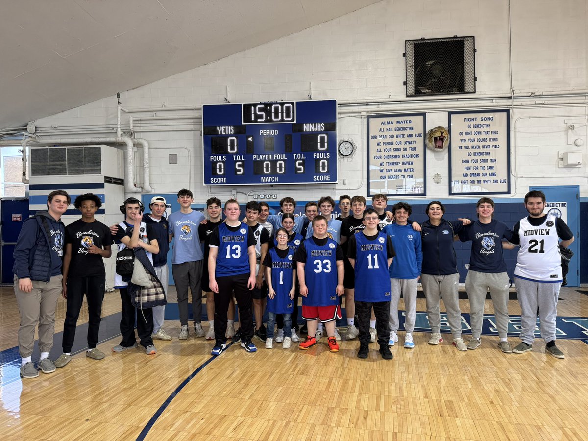 MidviewUnified's tweet photo. Thank you @BenedictineHS for the hospitality today. We had so much fun playing basketball with your students. https://t.co/zbRnLPd5cm