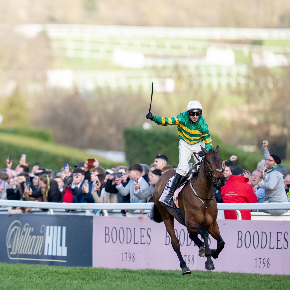 RacingPost's tweet image. Sum up the 2025 Cheltenham Festival using ONE word 👇