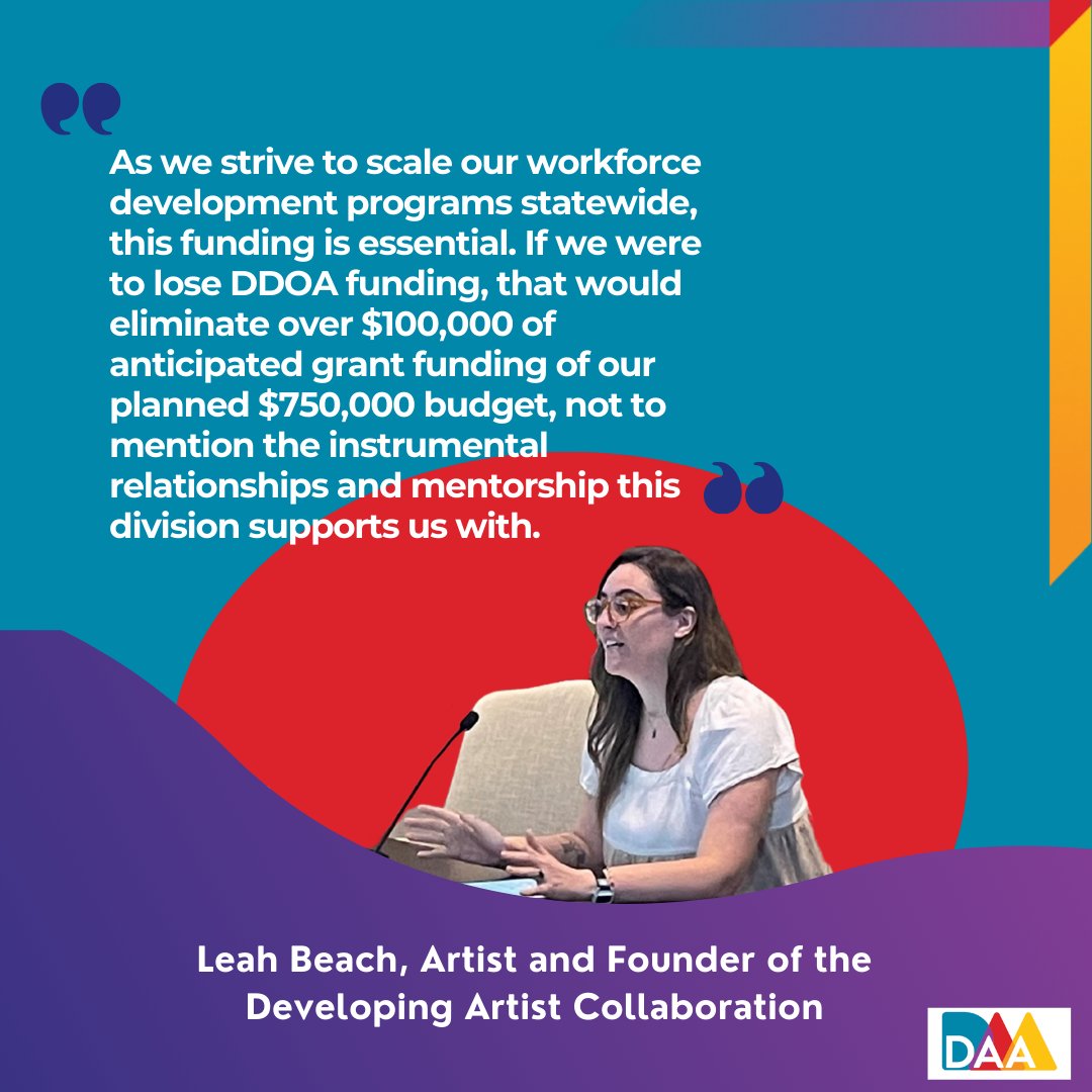 Delaware Arts Alliance is leading an advocacy campaign to increase state arts funding by $1M in the FY26 state operating budget!

Read more about what other arts advocates are saying and take 5 minutes to personalize your own email message: bit.ly/DAAadvocacycam…